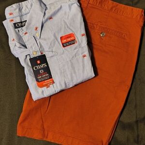 Men's Caps Short Sleeve Button Down & George Shorts